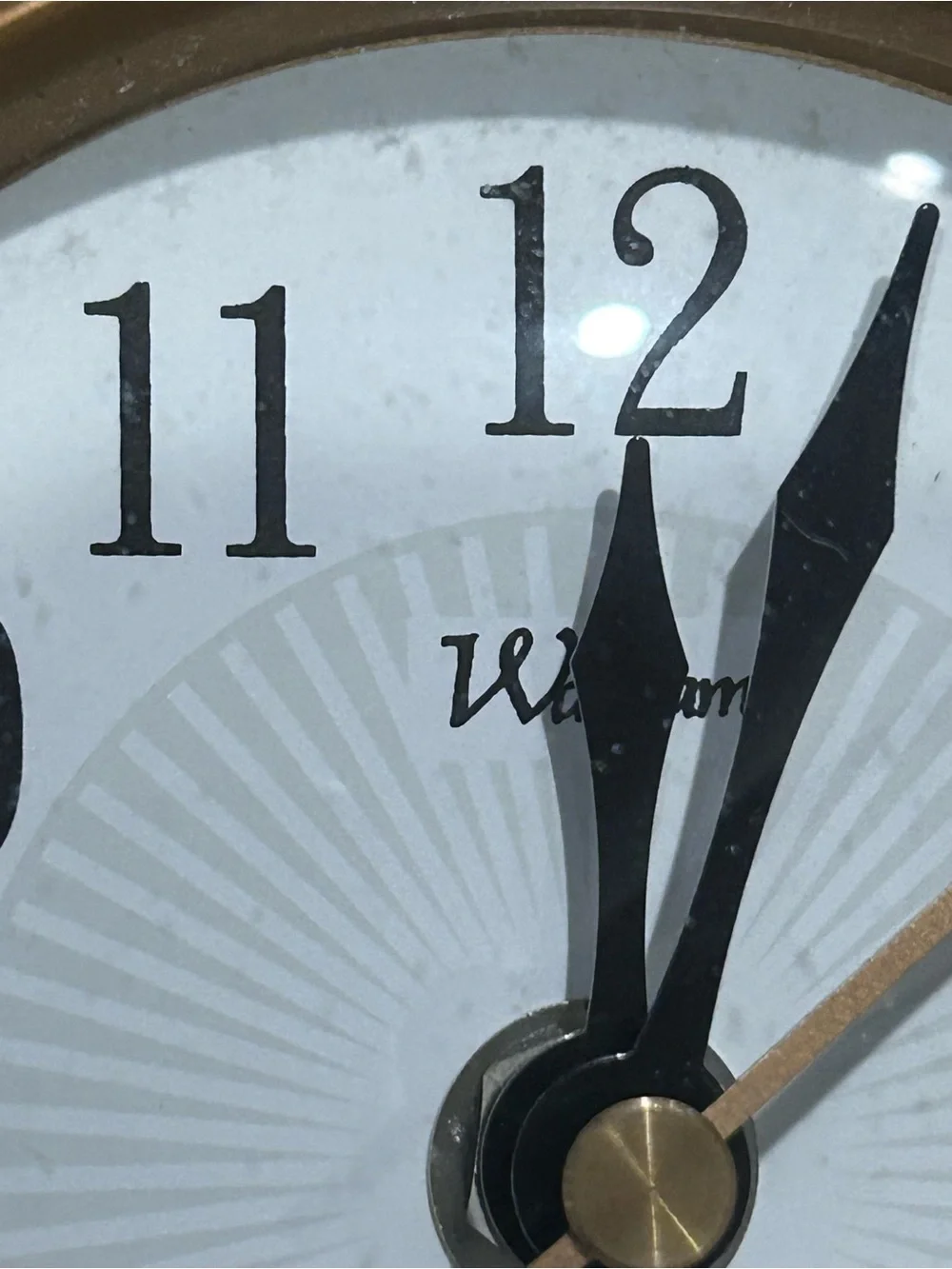 VTG 90s Celestial Waltham Sun Wall Clock 9” Whimsigoth Witchy Gold Gallery Wall